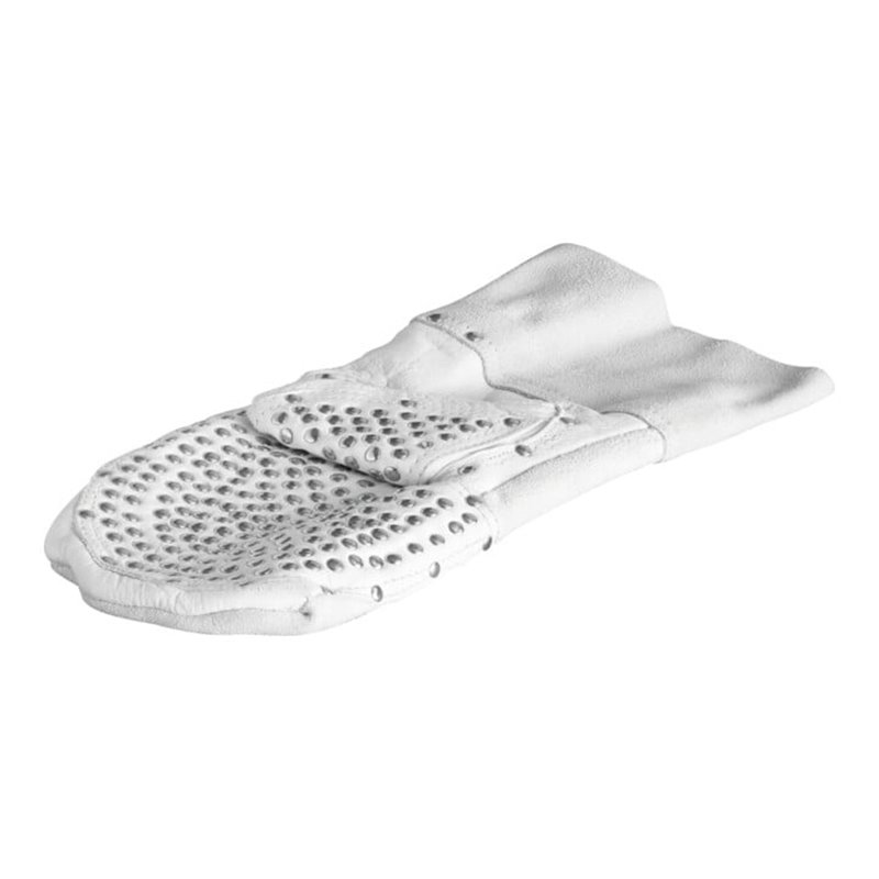 Roller Führungshandschuh, genagelt links - Rindleder, innenfläche mit Metallnieten