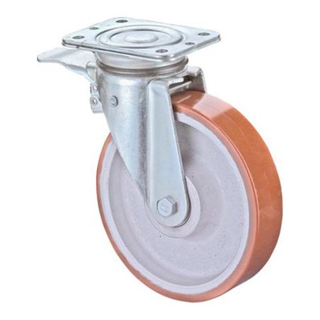 Lenkrolle fest 125mm Lg Kschwer verz Gussfelge