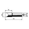 Ersa Lötspitze Serie 552 meißelförmig,vern.B.35mm 0552 MZ/SB