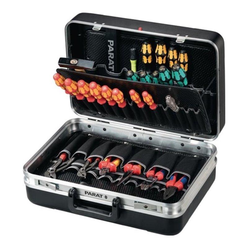 Parat Schalenkoffer ABS, 465x310x170mm, mit Alu.-Rahmen, schwarz