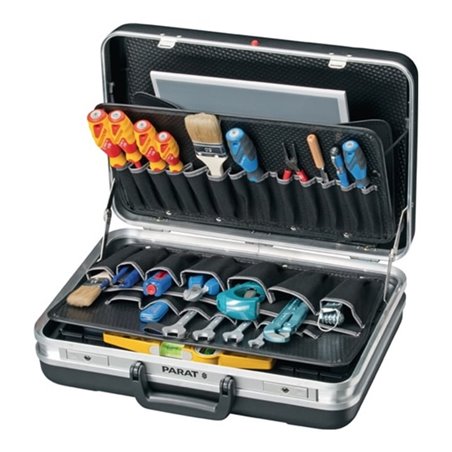 Schalenkoffer B.465xT.130xH.310mm 17l ABS-Ku. Alu Rahmen Werkz.tafel/Abdeckpl.