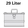 Alutec Aluminiumbox 29l 432x335x277mm m.Gummidichtung 3,25kg m.Stapelecken