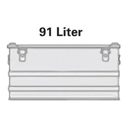 Alutec Aluminiumbox 91l 782x385x379mm m.Gummidichtung 6,1kg m.Stapelecken