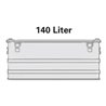 Alutec Aluminiumbox 140l 902x495x379mm m.Gummidichtung 8,0kg m.Stapelecken