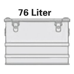 Alutec Aluminiumbox 76l 592x388x409mm m.Gummidichtung 5,3kg m.Stapelecken