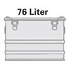 Alutec Aluminiumbox 76l 592x388x409mm m.Gummidichtung 5,3kg m.Stapelecken