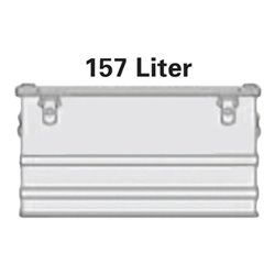 Alutec Aluminiumbox 157l 782X585X412mm m.Gummidichtung 8,2kg m.Stapelecken