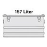 Alutec Aluminiumbox 157l 782X585X412mm m.Gummidichtung 8,2kg m.Stapelecken