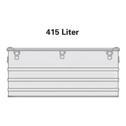 Alutec Aluminiumbox 415l 1192x790x517mm m.Gummidichtung 16,0kg m.Stapelecken