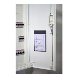 Eichner Selbstklebende Schaltplantasche mit Dehnfalte A6 transparent