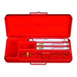 Rothenberger ROCHECK Wasserwaagenset im Stahlblechkasten