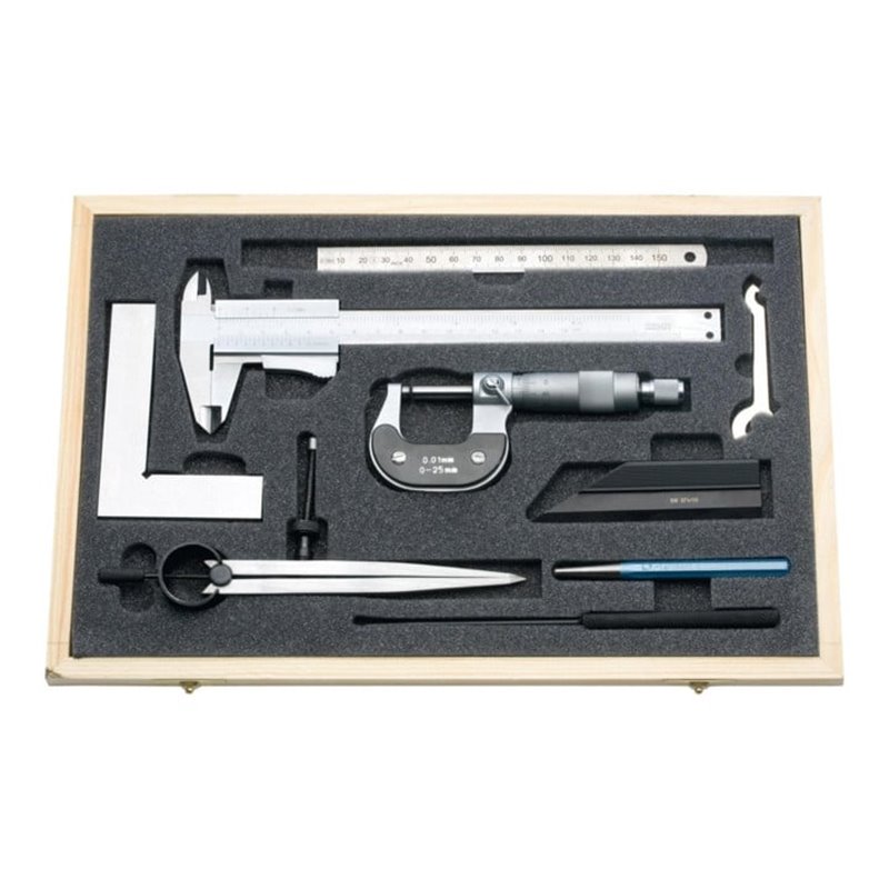 Messzeugsatz 8tlg. Messschieber 1/20 FORMAT