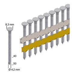Prebena Ankernägel ANK50/40NKRI verzinkt ring Länge 50 mm