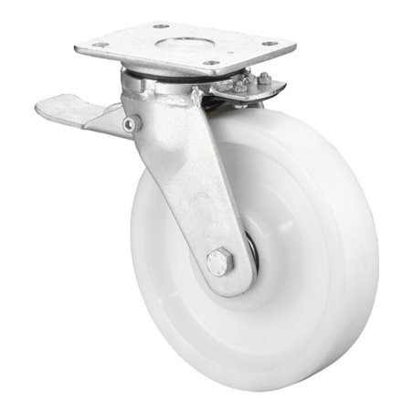 BS Rollen Schwerlastrolle RR120.B15.250 Lenkrolle mit Rad-/Totalfeststeller, Raddurchmesser 250 mm,