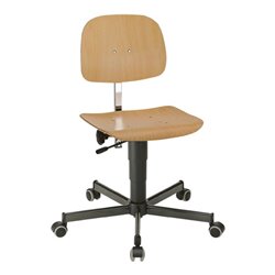 bimos Arbeitsdrehstuhl Fit m. Rollen Buche Sitz-H.430-600mm