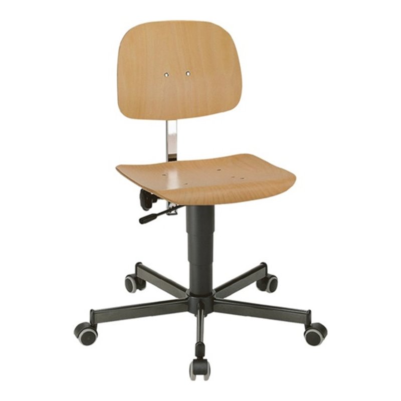 bimos Arbeitsdrehstuhl Fit m. Rollen Buche Sitz-H.430-600mm