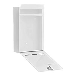 Burg-Wächter Briefkasten Köln H.315mm B.215mm T.75mm weiß STA DIN C4