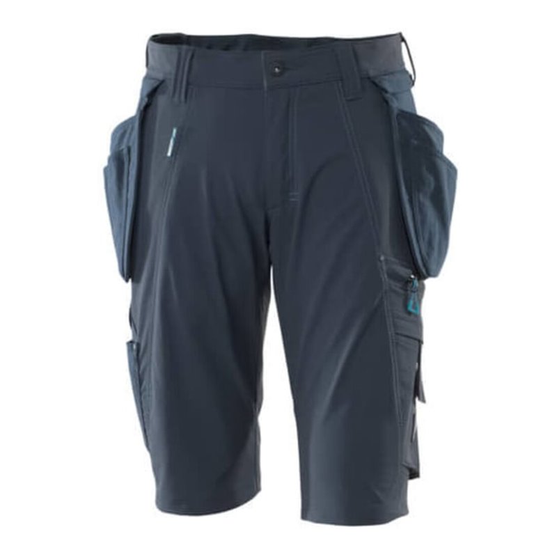 Mascot Shorts mit abnehmbaren Hängetaschen Handwerkershorts schwarzblau