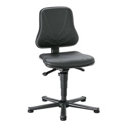 Arbeitsdrehstuhl Solitec m.Gleitern Kunstleder Sitz-H.440-590mm BIMOS