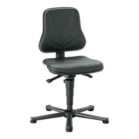 Arbeitsdrehstuhl Solitec m.Gleitern Kunstleder Sitz-H.440-590mm BIMOS