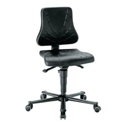 Arbeitsdrehstuhl Solitec m.Rollen Integralschaum Sitz-H.440-590mm BIMOS