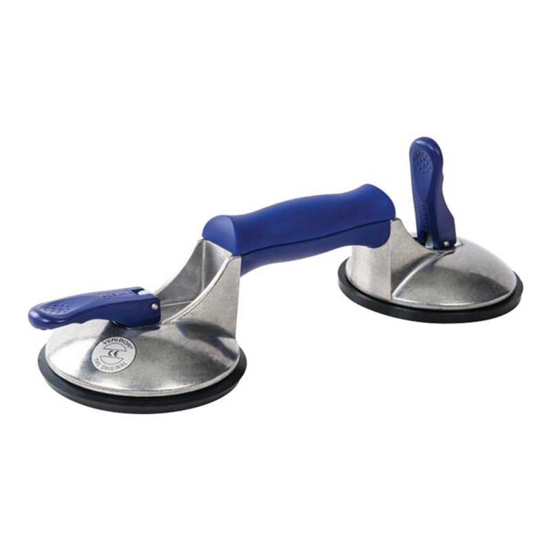 Saugheber blue line Trgf.b.60kg Kopf-D.120mm 2-Kopf Alu.-Körper VERIBOR