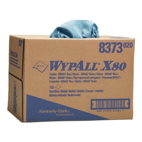Wischtuch WYPALL X80 8373 L427xB318ca.mm stahlblau 1-lagig 160 Tü./Box