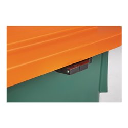 Craemer Streugutbehälter 210l 1000x700x500mm o.Entnahmerutsche Ku. grün/orange