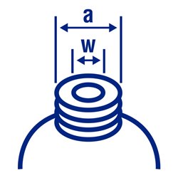 Hünersdorff Weithalsflasche 50 ml, LD-PE naturfarben, rund