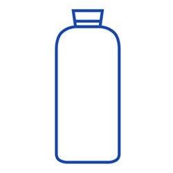 Hünersdorff Weithalsflasche 50 ml, LD-PE naturfarben, rund