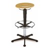 bimos Drehhocker mit Gleiter und Fußring Holz Sitzhöhe 580-850 mm