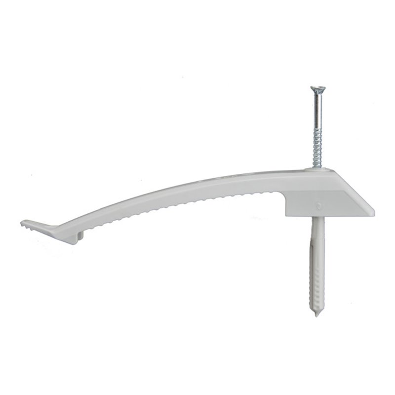 Don Quichotte Kabelklammer Kunststoff KKB, mit Nageldübel 6 x 55 mm, 8