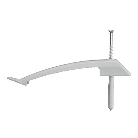 Don Quichotte Kabelklammer Kunststoff KKB, mit Nageldübel 6 x 55 mm, 8