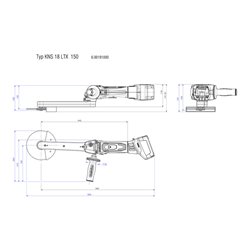 Metabo Akku-Kehlnahtschleifer KNS 18 LTX 150 Karton