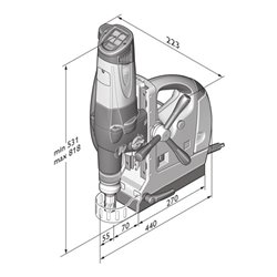 Fein Magnet-Kernbohrmaschine KBM 80 U