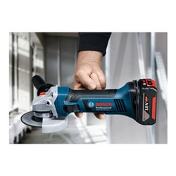 Bosch Akku-Winkelschleifer GWS 18-125 V-LI, Solo Version, mit L-BOXX
