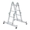 MUNK Aluminium-Vielzweckleiter 4-teilig nivello®-Traverse 4 x 2 Sprossen