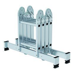 MUNK Aluminium-Vielzweckleiter 4-teilig nivello®-Traverse 4 x 2 Sprossen