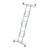 MUNK Aluminium-Vielzweckleiter 4-teilig nivello®-Traverse 4 x 2 Sprossen