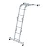 MUNK Aluminium-Vielzweckleiter 4-teilig nivello®-Traverse 4 x 2 Sprossen