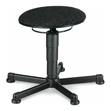 bimos Drehhocker mit Gleiter Stoff schwarz Sitzhöhe 460-630 mm