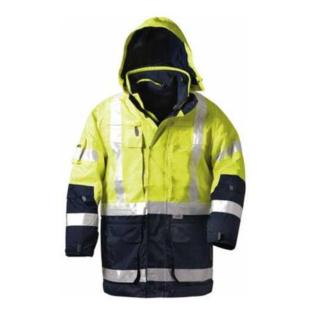 Elysee Warnschutzparka Jekyll 3XL gelb/marine
