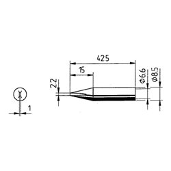 Ersa Dauerlötspitze Serie 842 meißelförmig B.2,2mm 0842 CDLF/SB