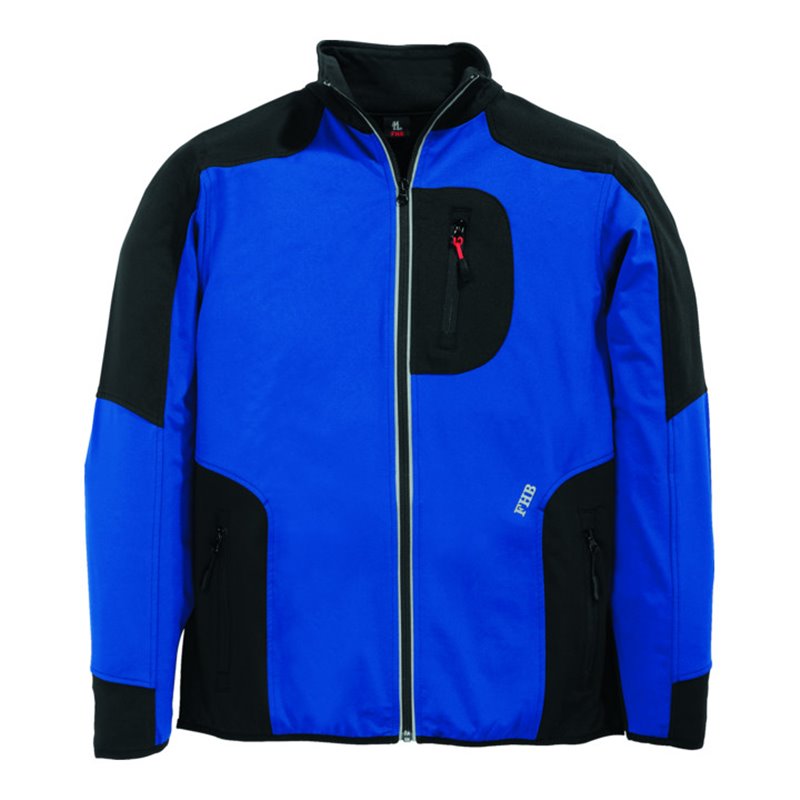 FHB RALF Jersey-Fleece-Jacke FHB Fastdry royal-schwarz Gr. L