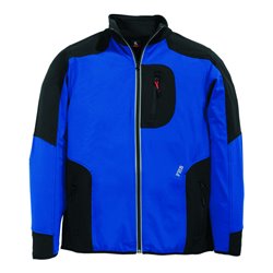 FHB RALF Jersey-Fleece-Jacke FHB Fastdry royal-schwarz Gr. M