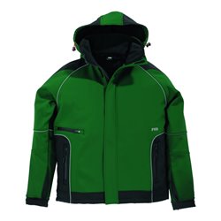 FHB WALTER Softshell-Jacke grün-schwarz Gr. S