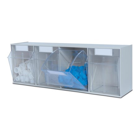 Hünersdorff Lagersystem MultiStore Riegel Nr. 4 hochschlagfestem Kunststoff, lichtgrau