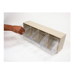 Hünersdorff Lagersystem MultiStore Riegel Nr. 4 hochschlagfestem Kunststoff, lichtgrau