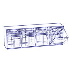Hünersdorff Lagersystem MultiStore Riegel Nr. 4 hochschlagfestem Kunststoff, lichtgrau