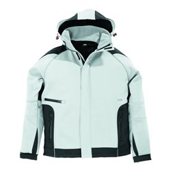 FHB WALTER Softshell-Jacke weiß-anthrazit Gr. XL